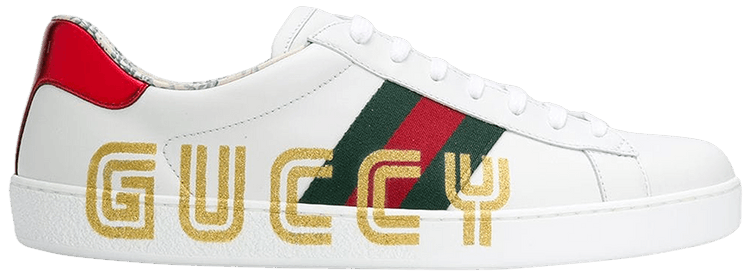 gucci ace sneaker with guccy print