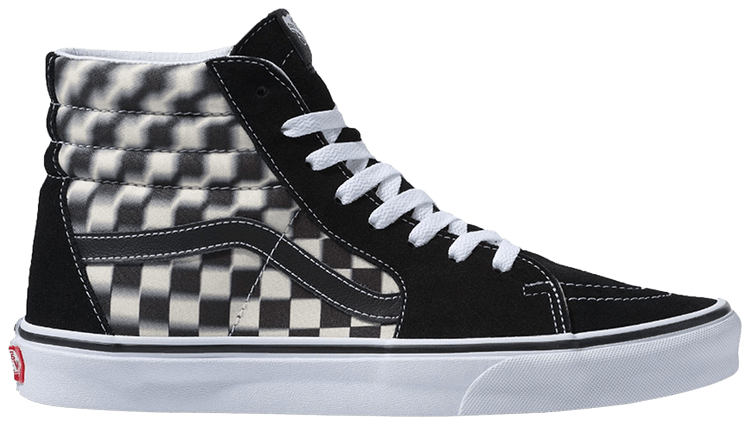 vans sk8 hi blur check