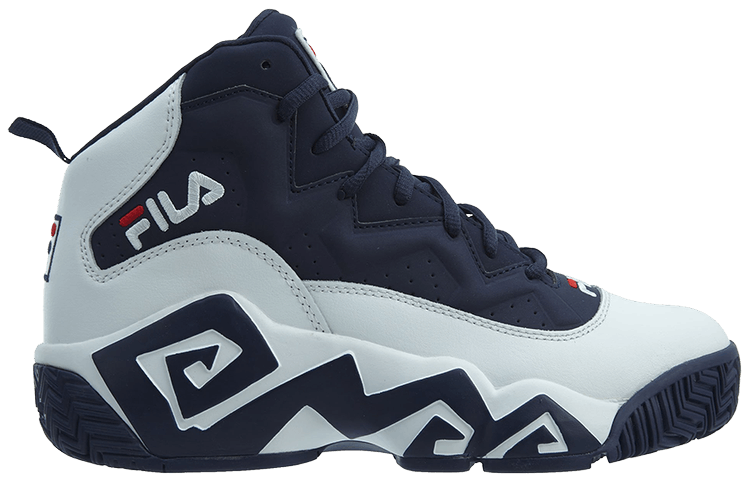fila mb white navy & red shoes