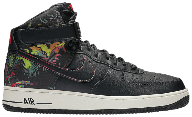 black air force ones with flowers