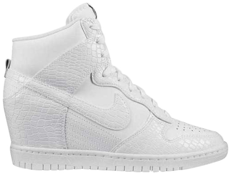 nike dunk sky hi white
