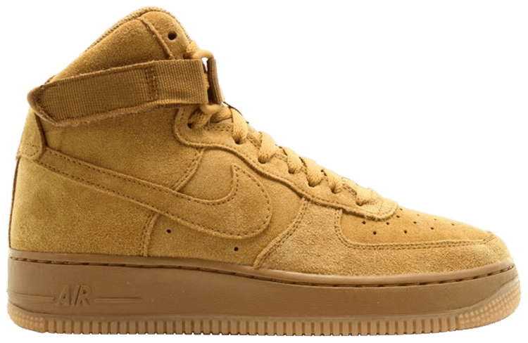 high top wheat air force ones
