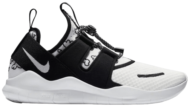 nike free rn commuter 2018 black and white