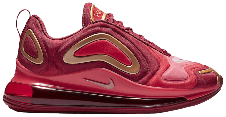 red and gold air max 720