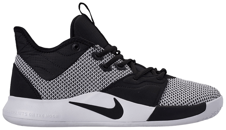 nike pg 3 black and white