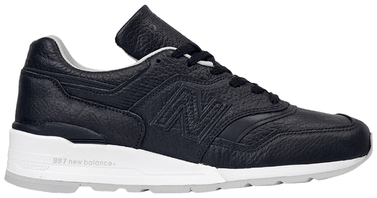 new balance 997 black leather