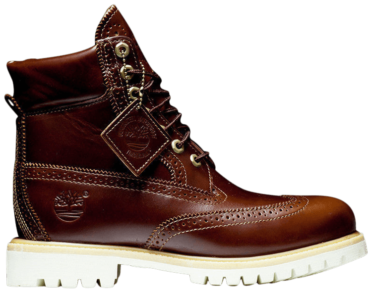timberland brogue boots chestnut