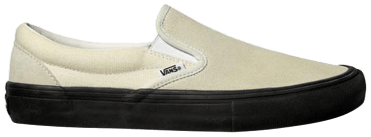 vans slip on pro white black