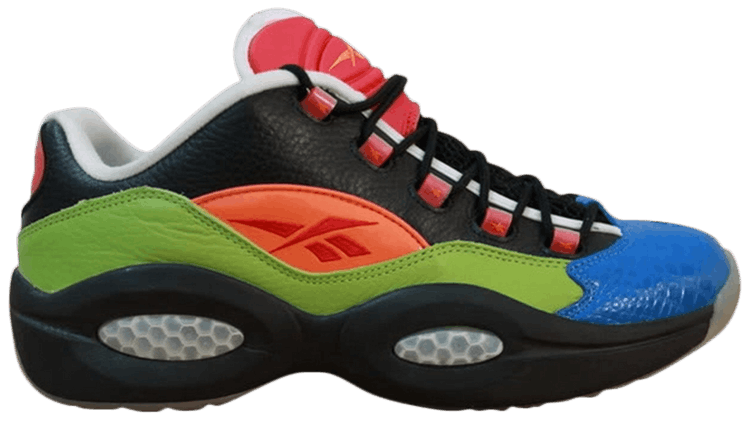 multi colored reeboks