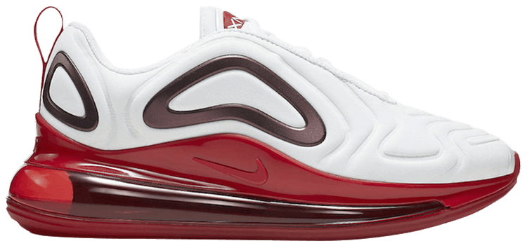 white and red air max 720