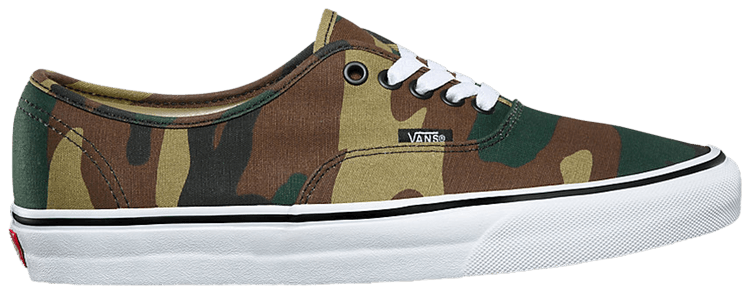 camo vans authentic