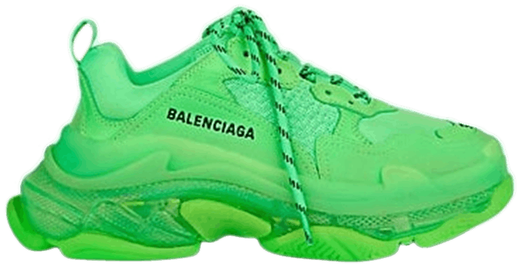 Unboxing Review Balenciaga Triple S Neon Green YouTube