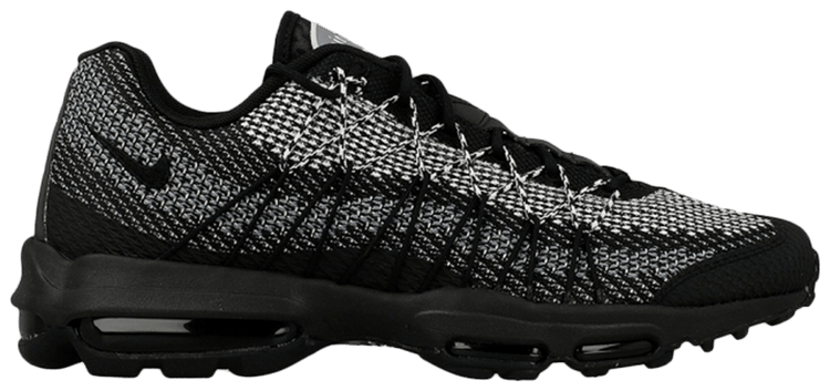 nike air max 95 ultra jacquard black white stealth grey