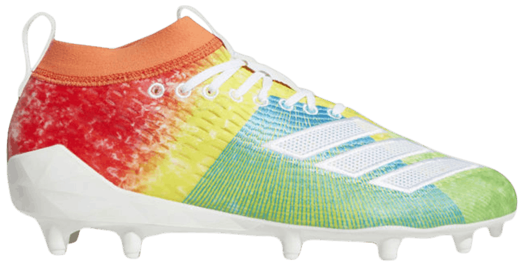 rainbow adidas football cleats
