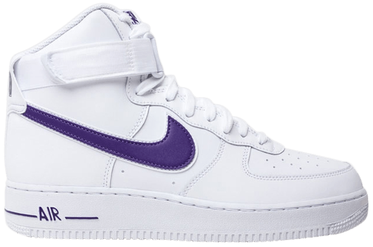 purple nike air force 1 high