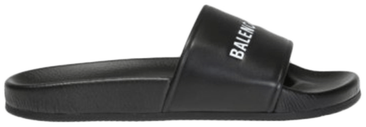 Balenciaga Logo Slide 'Black' - Balenciaga - 506347 WAL00 1006 | GOAT