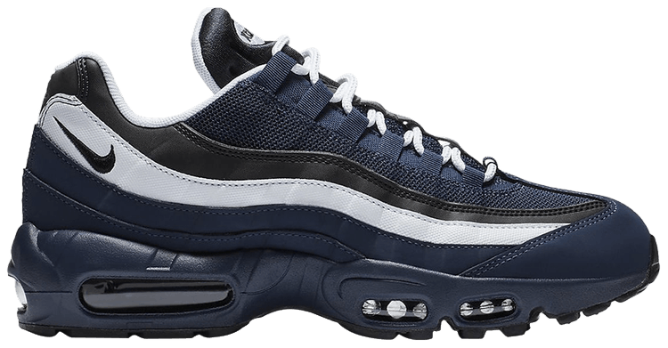 air max 95 navy blue and white