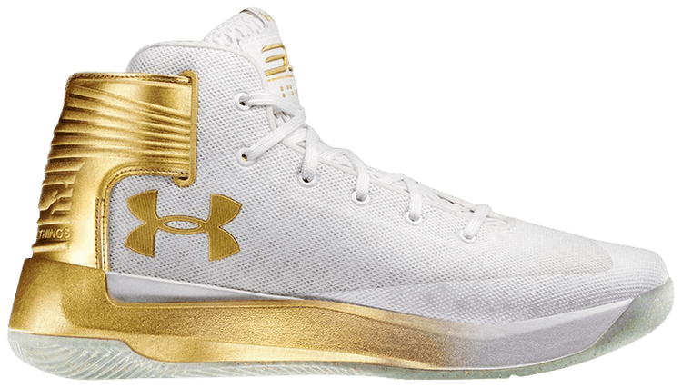 curry shoes white and gold