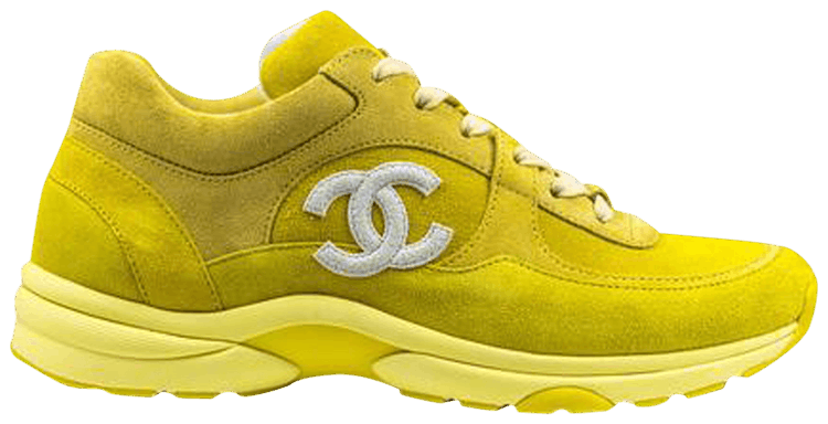 Chanel yellow sneakers clearance
