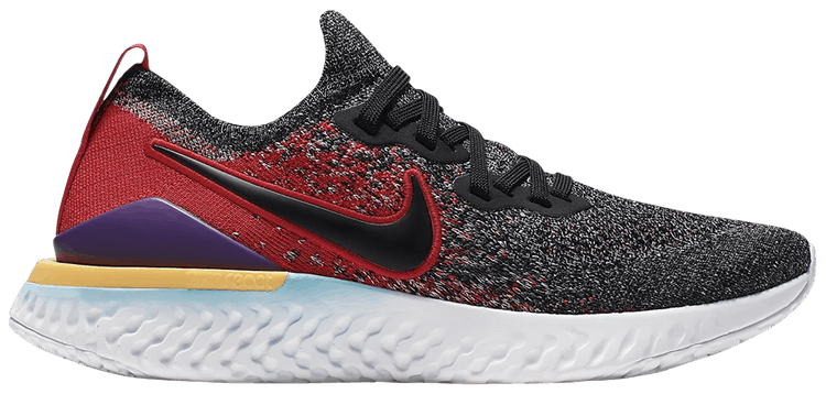 epic react flyknit white/university red