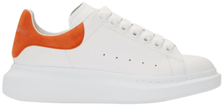 alexander mcqueen sneakers orange and white