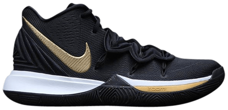 nike kyrie 5 black and gold