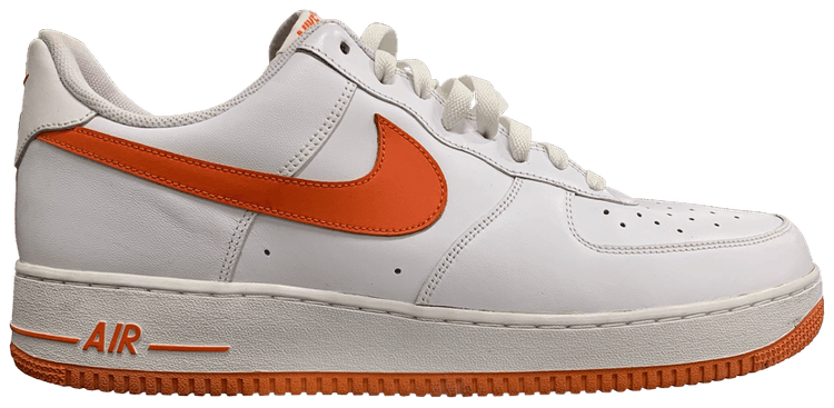 nike air force 1 low white and orange