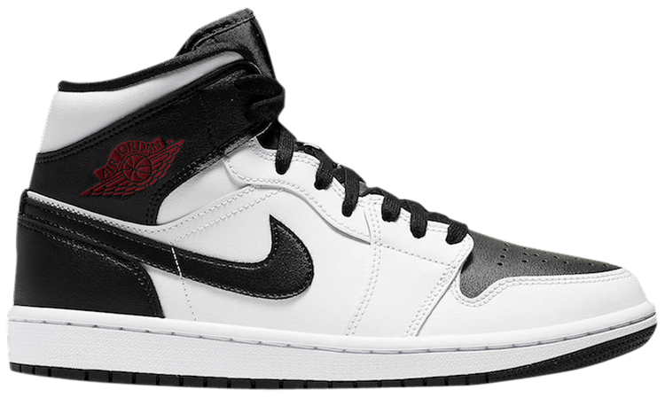 wmns air jordan 1 mid white black