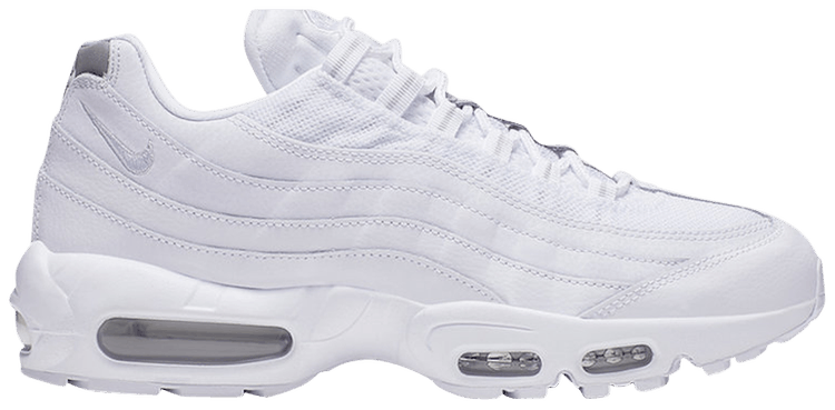 white and silver air max