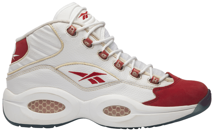 reebok question mid all red