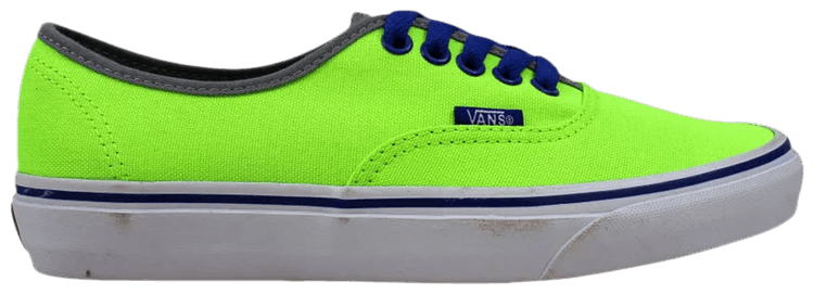 vans authentic neon green