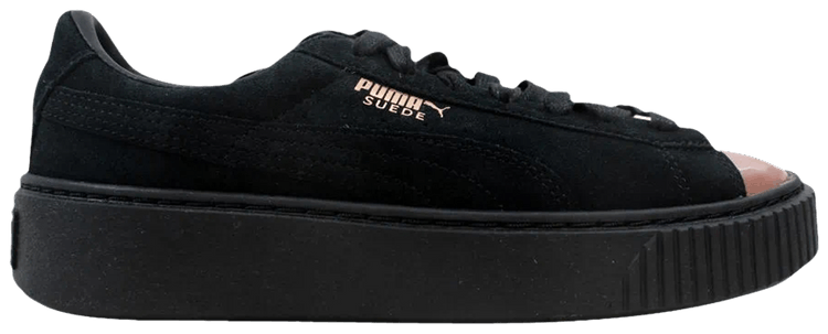 puma basket platform rose gold
