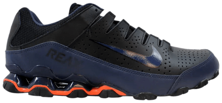 nike reax blue and black