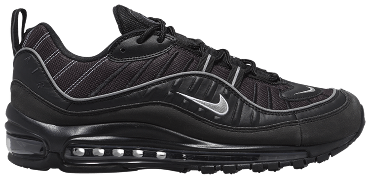 air max 98 black silver