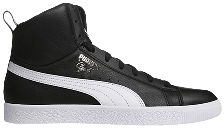 puma clyde mid core foil black