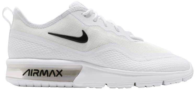 black & white air max sequent 4.5 trainers