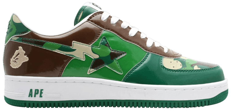 Bapesta FS-001 Low 'Green Camo' - BAPE - 943 | GOAT