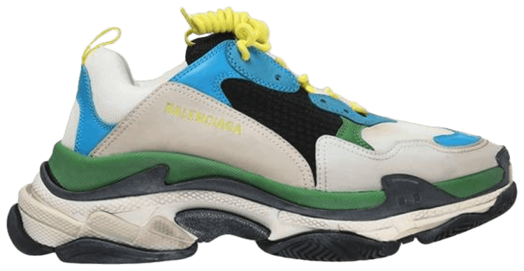 Baskets triple s en toile Balenciaga Jaune taille 38 EU en