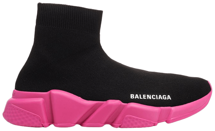 black and pink balenciagas