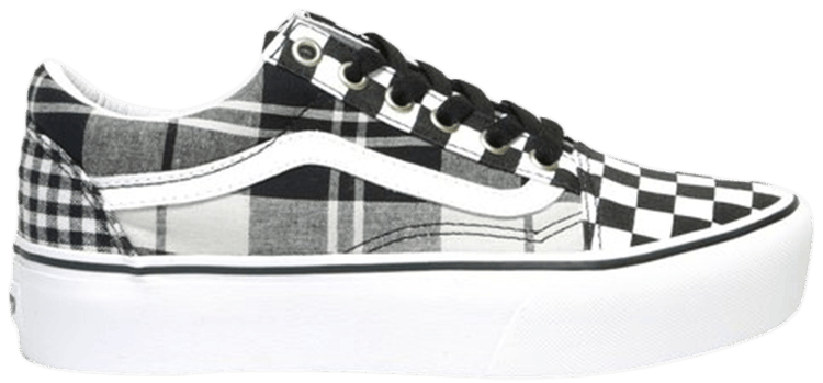 checkerboard old skool platform shoes