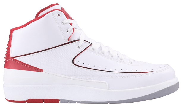 retro 2 white and red