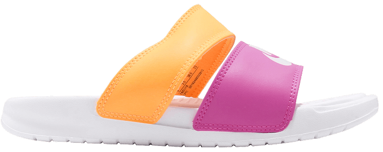 white benassi duo slides