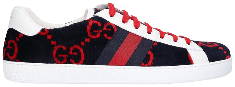 gucci ace blue and red