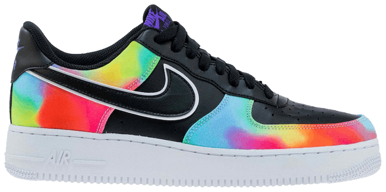 how to tie dye air force ones