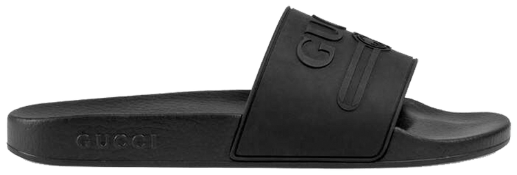 Gucci Logo Rubber Slide Black Price Comparisons 522887 Jcz00 1031 Plugd