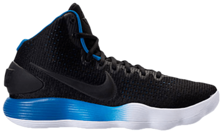 black and blue hyperdunks