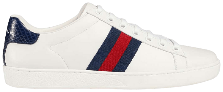Gucci Wmns Ace White Blue Red Gucci 387993 A38d0 9072 Goat