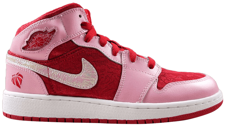 red and pink jordans valentines day