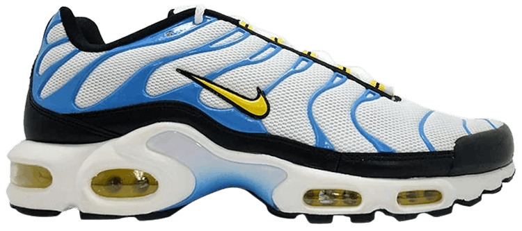 yellow and blue air max plus