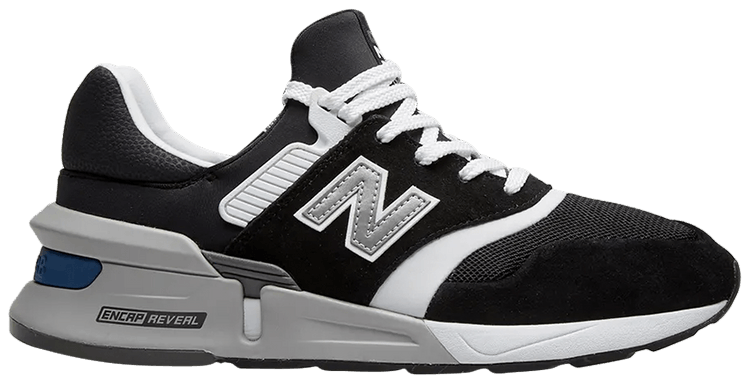 new balance 997 white and black